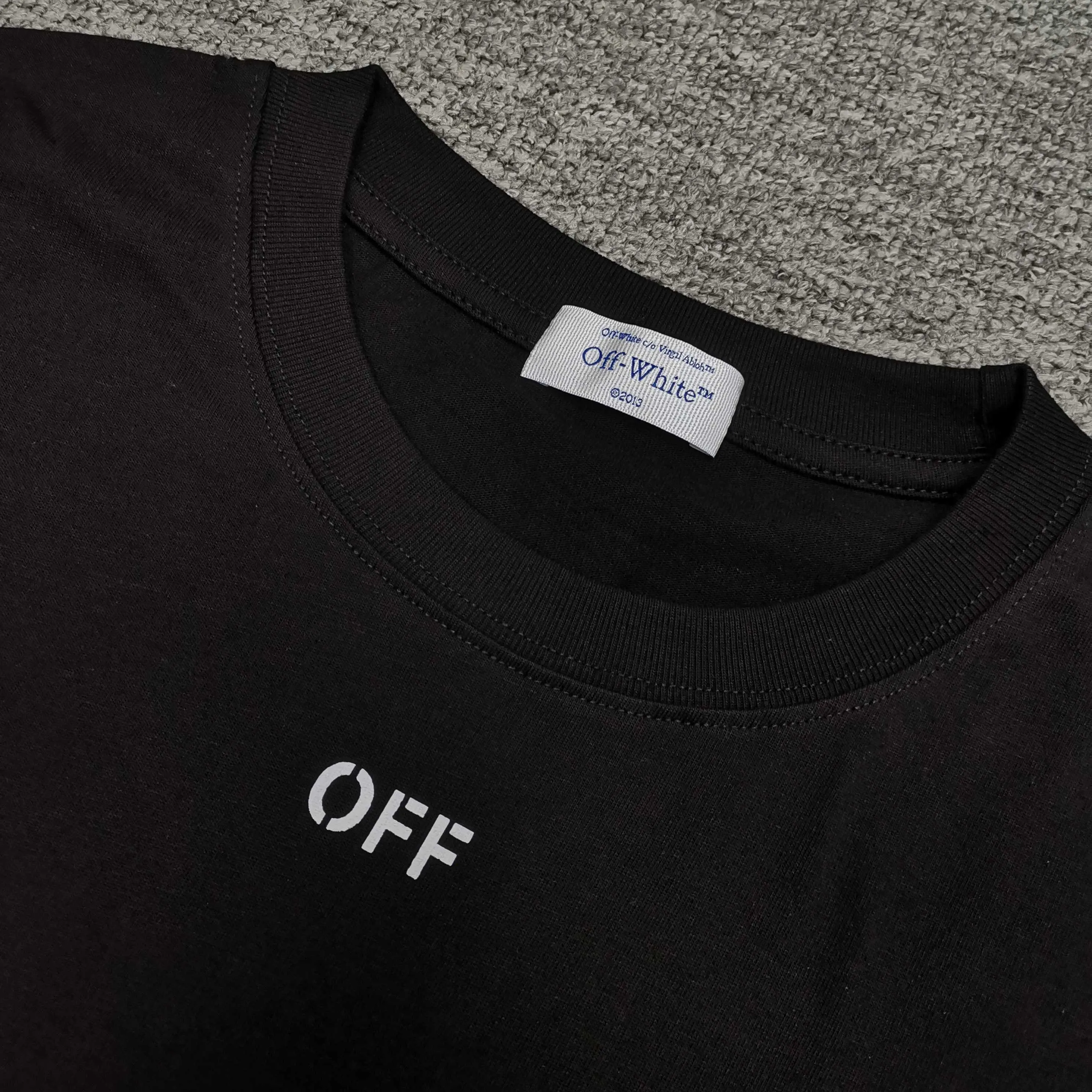 off white new graffiti dragon loose version short-sleeved T-shirt Size: S M L XL Color: Black White P240